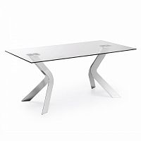 стол virginia 180x90 хром clear c103c07 от la forma (ex julia grup) в Армавире
