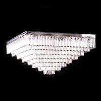 потолочная люстра newport 31133/pl nickel матовый никель, белая в Армавире