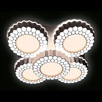 потолочная светодиодная люстра ambrella light orbital high-tech fh13/5 wh 160w d550*550 в Армавире