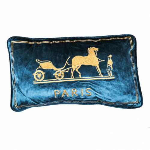 декоративная подушка old paris синий в Армавире