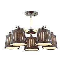 потолочная люстра odeon light nicola 4110/5 черная в Армавире
