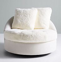 диван wool barwick swivel круглый белый в Армавире