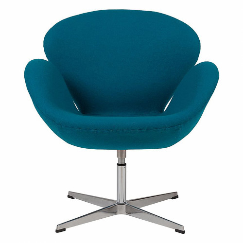 кресло swan chair темно-голубое в Армавире