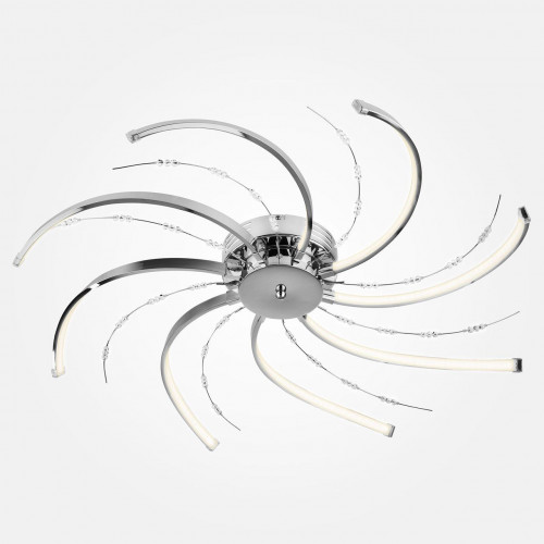 потолочная светодиодная люстра eurosvet twist 90054/8 хром в Армавире