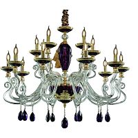 подвесная люстра divinare simona 5125/12 lm-15 фиолетовая в Армавире