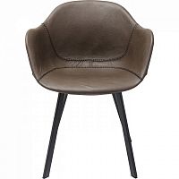 стул с подлокотниками lounge серый в Армавире