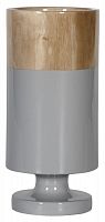 ваза настольная rustic chic tube wood grey в Армавире