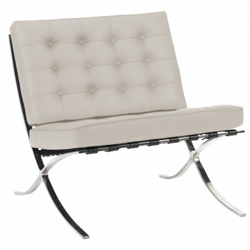 кресло barcelona chair молочное в Армавире