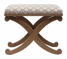 табурет деревянный мягкий x-leg stool коричневый в Армавире