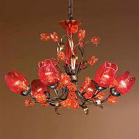 люстра 6755/8 v0889 от mm lampadari коричневая/красная в Армавире