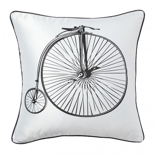 подушка с ретро-велосипедом retro bicycle white в Армавире