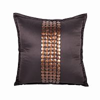 декоративная подушка handwork exclusive квадратная коричневая в Армавире