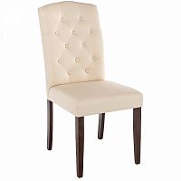 стул деревянный menson dark walnut / fabric cream в Армавире