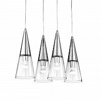 дизайнерский подвесной светильник ideal lux cono sb3 cromo в Армавире