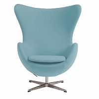 кресло egg chair голубое в Армавире