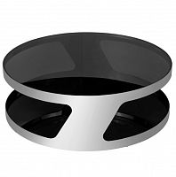 столик журнальный circle black серебряный , чёрный в Армавире