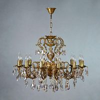 подвесная люстра ambiente alicante 8888/12 ab tear drop бронза в Армавире