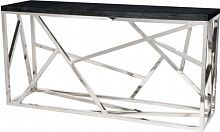 консоль geometric 180x50x90 хром, черная столешница в Армавире
