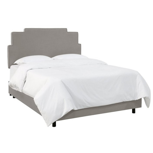 кровать двуспальная 160х200 серая paxton gray linen в Армавире
