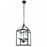 дизайнерская подвесная люстра spot light cage 9500404 черная в Армавире