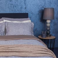 комплект постельного белья decoflux сатин 1.5 спальный versaille grey в Армавире