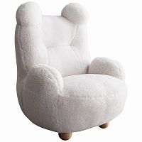 кресло papa bear мех белое в Армавире