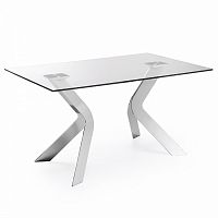 стол virginiaик 150x90 хром clear c100c07 от la forma (ex julia grup) в Армавире