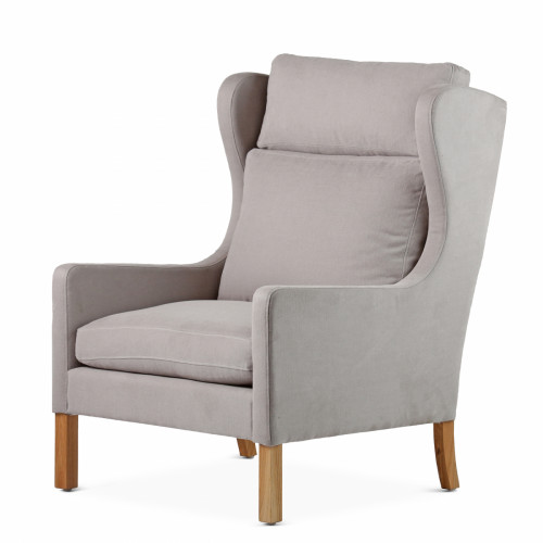 кресло wingback серый в Армавире