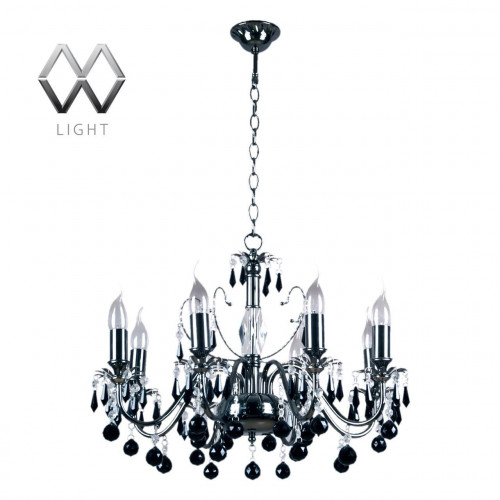 подвесная люстра mw-light барселона 313010208 черная в Армавире