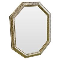 зеркало восьмиугольное золотое с резьбой golden luxury в Армавире