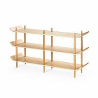 стеллаж bentwood двойной светло-коричневый в Армавире