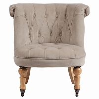 кресло amelie french country chair серо-бежевое в Армавире