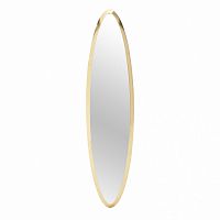 зеркало золотое овальное в узкой раме gold oval в Армавире
