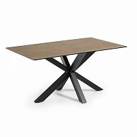 стол arya 160x90 черный, фарфоровый corten c436k10 от la forma (ex julia grup) в Армавире