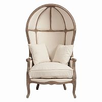 кресло с капюшоном versailles chair белый лен в Армавире