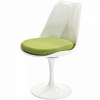 стул eero saarinen style tulip chair зеленая подушка в Армавире