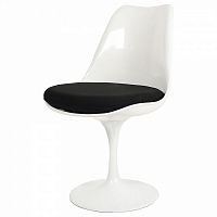 стул eero saarinen style tulip chair черная подушка в Армавире