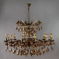 подвесная люстра ambiente leon 2128/12+12 pb tear drop бронза в Армавире