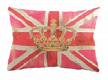 большая подушка с британским флагом crown pink в Армавире
