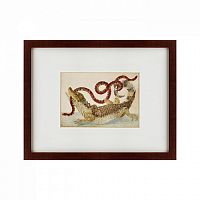 картина: surinam caiman biting south american false coral snake, 1701 в Армавире