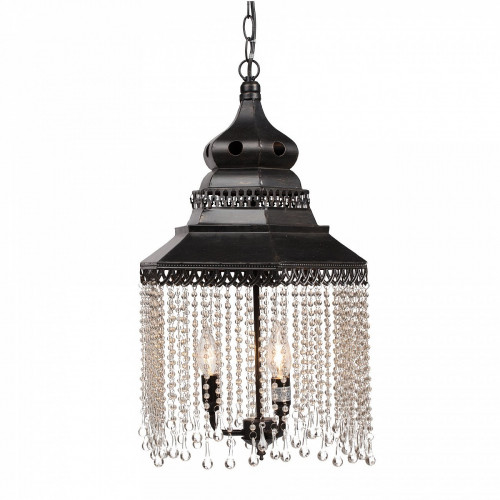 люстра подвесная черная с хрустальными подвесками chandelier в Армавире