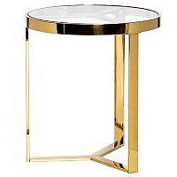 стол журнальный bridge gold 50*55см золотой в Армавире