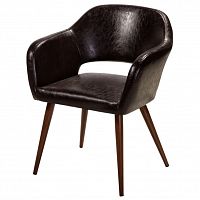 кресло oscar dark brown коричневое в Армавире