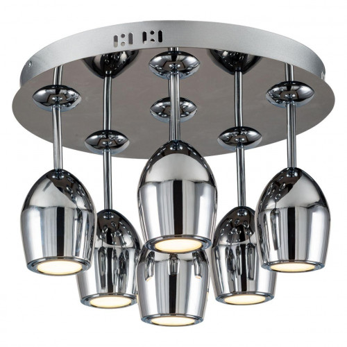 дизайнерская потолочная светодиодная люстра spot light merlot 1194668 хром в Армавире