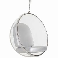 кресло eero aarnio style bubble chair серое в Армавире