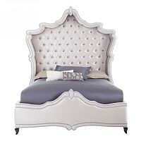 кровать двуспальная 180х200 серая с каретной стяжкой imperial в Армавире