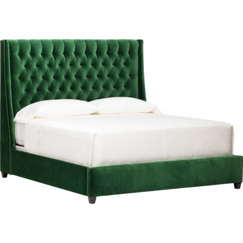 кровать двуспальная 160х200 зеленая emerald в Армавире