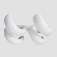 потолочная светодиодная люстра ambrella light orbital cloud fc11/4 wh 80w d620*500 в Армавире