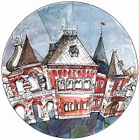 тарелка сувенирная французский дом в Армавире