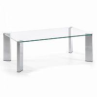 журнальный столик corner 110x60 со стеклянной столеницей c363c07 от la forma (ex julia grup) в Армавире